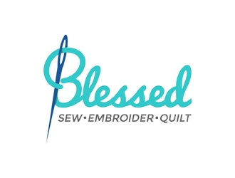 Blessed logo design by neonlamp