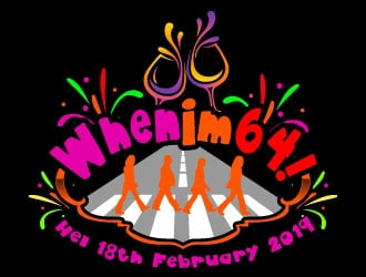 When Im 64! Hel 18th February 2019 logo design by daywalker
