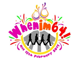 When Im 64! Hel 18th February 2019 logo design by daywalker