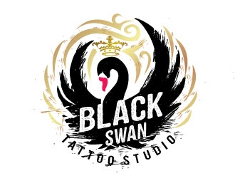 Black swan/ Black Swan Tattoo Studio logo design by REDCROW