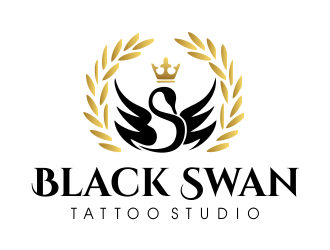 Black swan/ Black Swan Tattoo Studio logo design by JessicaLopes