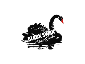 Black swan/ Black Swan Tattoo Studio logo design by giphone