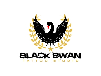 Black swan/ Black Swan Tattoo Studio logo design by karjen