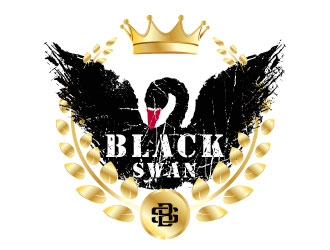 Black swan/ Black Swan Tattoo Studio logo design by DesignPal