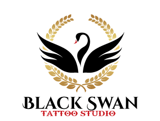 Black swan/ Black Swan Tattoo Studio logo design by tec343