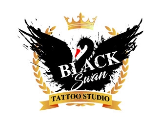 Black swan/ Black Swan Tattoo Studio logo design by daywalker