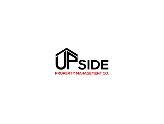 Upside Property Management Co. logo design by dibyo
