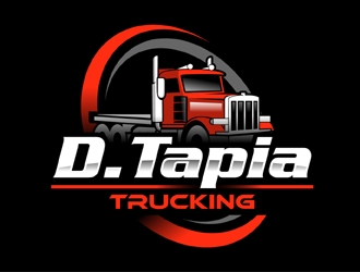 D.Tapia Trucking  logo design by MAXR