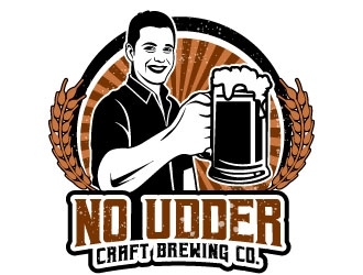 No Udder Craft Brewing Co. logo design by uttam