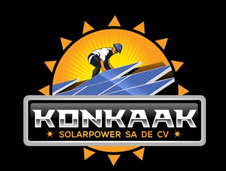 Konkaak Solarpower SA de CV logo design by DreamLogoDesign