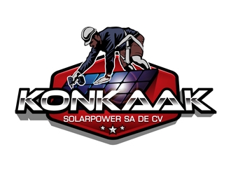 Konkaak Solarpower SA de CV logo design by DreamLogoDesign