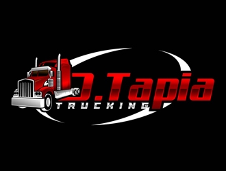D.Tapia Trucking  logo design by DreamLogoDesign