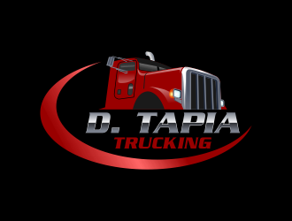 D.Tapia Trucking  logo design by Kruger