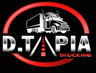D.Tapia Trucking  logo design by PMG