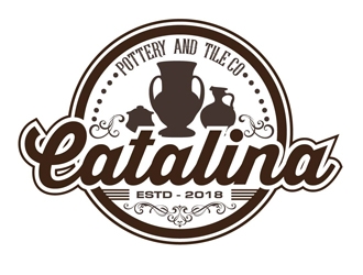 Catalina Pottery & Tile Co.  logo design by DreamLogoDesign