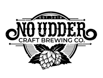 No Udder Craft Brewing Co. logo design by DreamLogoDesign