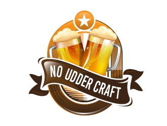 No Udder Craft Brewing Co. logo design by Suvendu