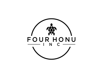 Four Honu Inc. logo design by oke2angconcept