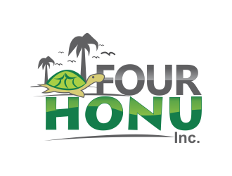 Four Honu Inc. logo design by Lut5