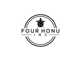 Four Honu Inc. logo design by oke2angconcept