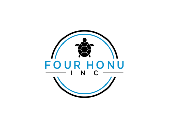 Four Honu Inc. logo design by oke2angconcept
