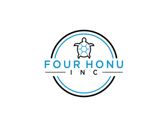 Four Honu Inc. logo design by oke2angconcept