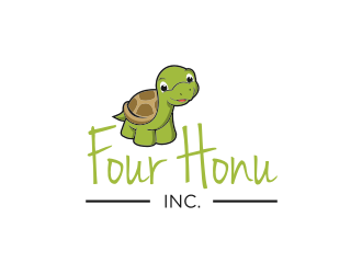 Four Honu Inc. logo design by scolessi