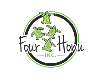 Four Honu Inc. logo design by Andri