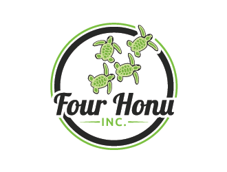 Four Honu Inc. logo design by Andri
