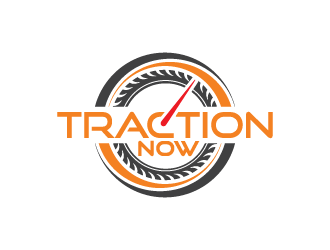 Traction Now logo design by Andri