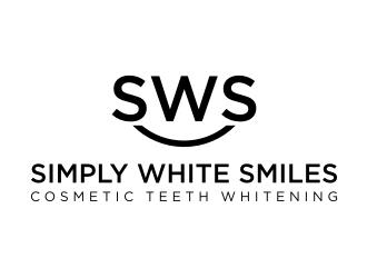Simply White Smiles cosmetic teeth whitening logo design by dewipadi