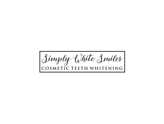 Simply White Smiles cosmetic teeth whitening logo design by bricton