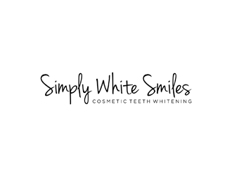Simply White Smiles cosmetic teeth whitening logo design by ndaru