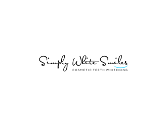 Simply White Smiles cosmetic teeth whitening logo design by ndaru