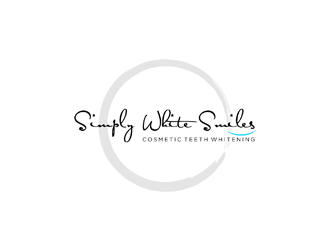 Simply White Smiles cosmetic teeth whitening logo design by ndaru