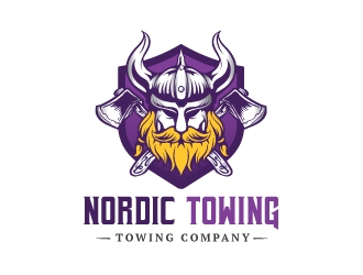 Nordic Towing logo design by emberdezign