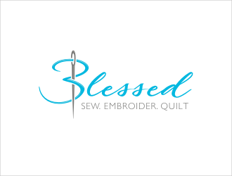 Blessed logo design by catalin
