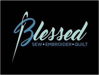 Blessed logo design by 48art