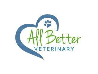 All Better Veterinary  logo design by dchris