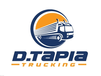 D.Tapia Trucking  logo design by limo