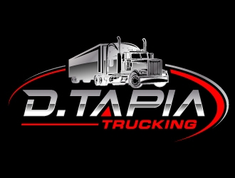 D.Tapia Trucking  logo design by jaize