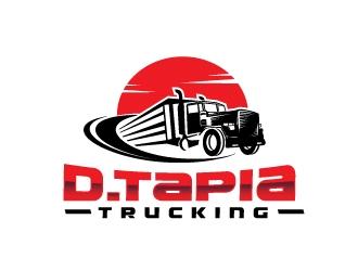 D.Tapia Trucking  logo design by limo
