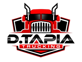 D.Tapia Trucking  logo design by ORPiXELSTUDIOS