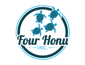 Four Honu Inc. logo design by Andri