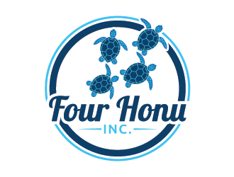 Four Honu Inc. logo design by Andri