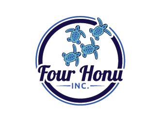 Four Honu Inc. logo design by Andri