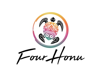 Four Honu Inc. logo design by fawadyk