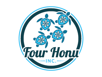 Four Honu Inc. logo design by Andri
