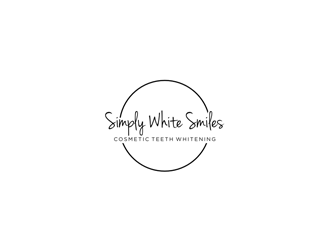 Simply White Smiles cosmetic teeth whitening logo design by johana