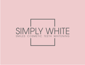 Simply White Smiles cosmetic teeth whitening logo design by Landung